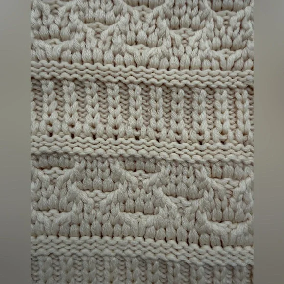 Vintage 1960’s Gino Paoli Wool cable Knit Cream Sweater